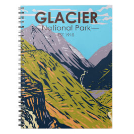 Glacier National Park naar de Sun Road Notitieboek