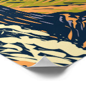 Glacier National Park naar de Sun Road Poster (Hoek)