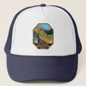 Glacier National Park naar de Sun Road Trucker Pet (Voorkant)