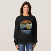 Glacier National Park National Park Vintage Trui (Voorkant volledig)