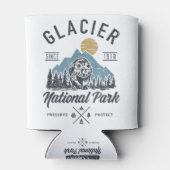 Glacier National Park novlelty Road trip Montana T Blikjeskoeler (Achterkant)