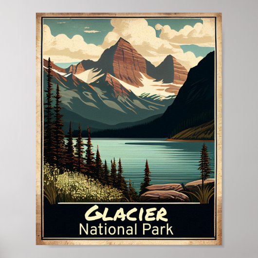 Glacier National Park  Poster (Voorkant)