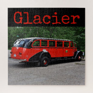 Glacier National Park Red Bus Puzzle Legpuzzel