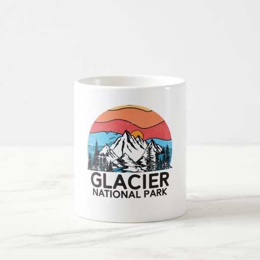  Glacier National Park Retro 80 Montana Koffiemok (Center)