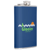 Glacier National Park Retro Heupfles (Rechts)