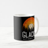 Glacier National Park Retro Style  70-80's Koffiemok (Voorkant rechts)