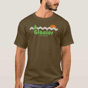 Glacier National Park Retro T-shirt