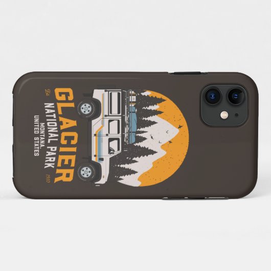  Glacier National Park Road Trip Montana Case-Mate iPhone Case (Achterkant (horizontaal))