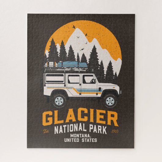  Glacier National Park Road Trip Montana Legpuzzel (Verticaal)