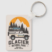  Glacier National Park Road Trip Montana Sleutelhanger (Achterkant)