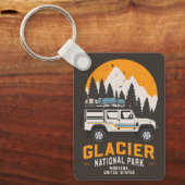  Glacier National Park Road Trip Montana Sleutelhanger (Voorkant)