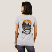  Glacier National Park Road Trip Montana T-shirt (Achterkant volledig)