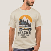  Glacier National Park Road Trip Montana T-shirt (Voorkant)