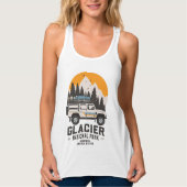  Glacier National Park Road Trip Montana Tanktop (Voorkant)