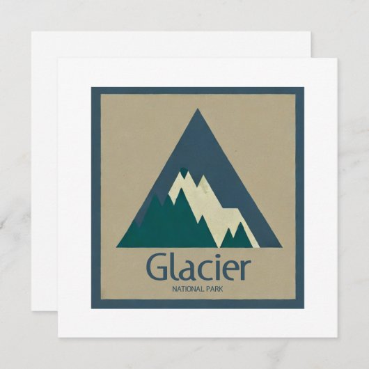 Glacier National Park Rustic (Voorkant / Achterkant)