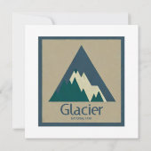Glacier National Park Rustic (Achterkant)