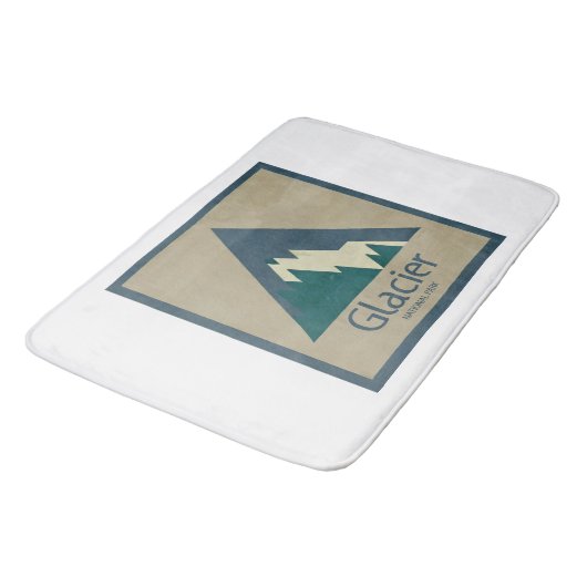 Glacier National Park Rustic Badmat (Gekanteld)