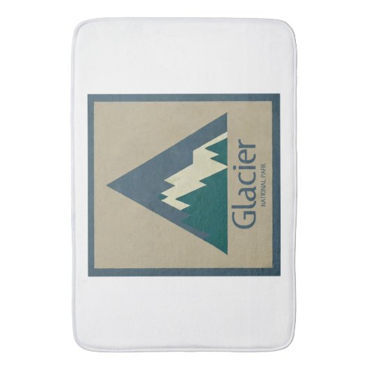 Glacier National Park Rustic Badmat (Voorkant Verticaal)