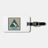 Glacier National Park Rustic Bagagelabel (Voorkant horizontaal)