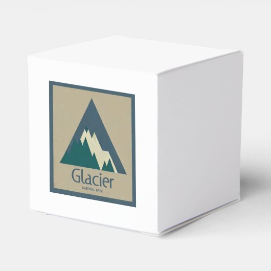 Glacier National Park Rustic Bedankdoosjes (Achterkant)