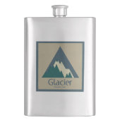 Glacier National Park Rustic Flacon (Voorkant)