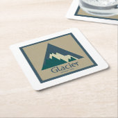 Glacier National Park Rustic Kartonnen Onderzetters (Schuin)