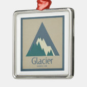 Glacier National Park Rustic Metalen Ornament (Links)