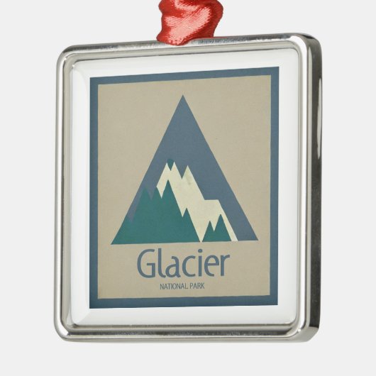 Glacier National Park Rustic Metalen Ornament (Links)