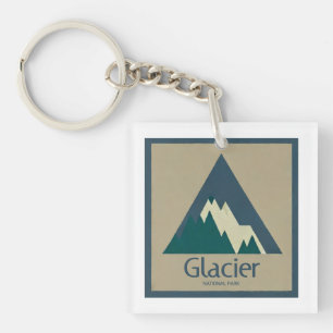 Glacier National Park Rustic Sleutelhanger