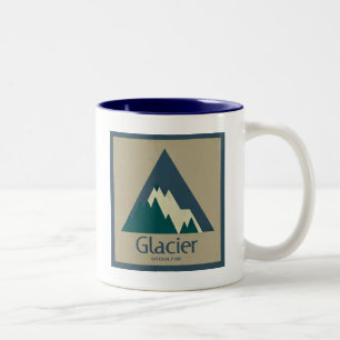 Glacier National Park Rustic Tweekleurige Koffiemok