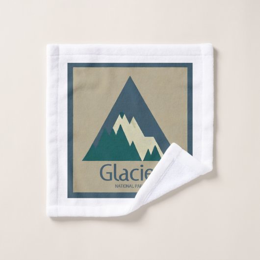 Glacier National Park Rustic Washandje (Wasdoekje)