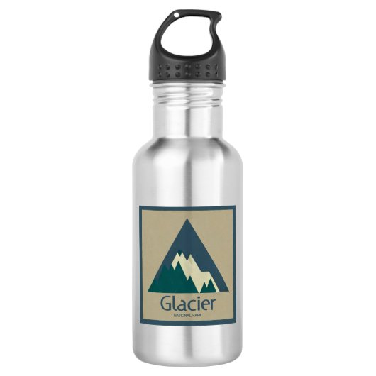 Glacier National Park Rustic Waterfles (Voorkant)