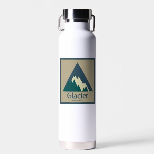 Glacier National Park Rustic Waterfles (Voorkant)