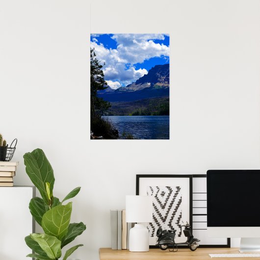 Glacier National Park scènes Poster (Thuiskantoor)