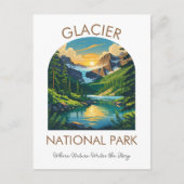 Glacier National Park Scenic Postcard Briefkaart (Voorkant)