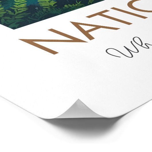 Glacier National Park Scenic Poster (Hoek)