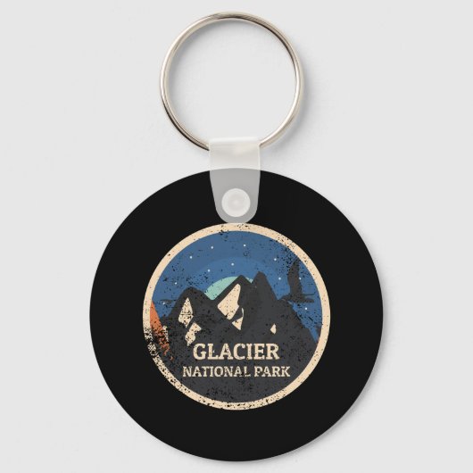 Glacier National Park Sleutelhanger (Voorkant)
