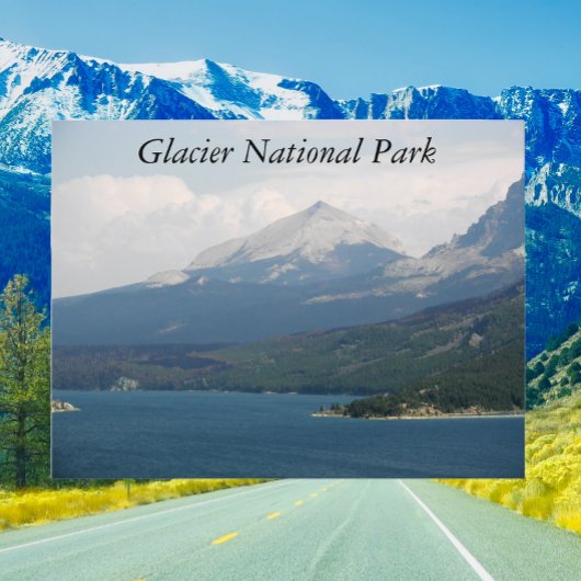 Glacier National Park St Mary Lake Travel Briefkaart