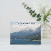 Glacier National Park St Mary Lake Travel Briefkaart (Staand voorkant)