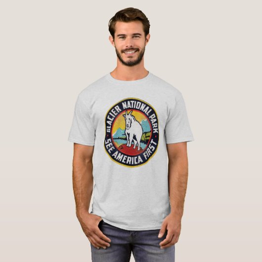 Glacier National Park T-shirt (Voorkant volledig)