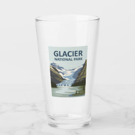 Glacier National Park Travel Art Glas