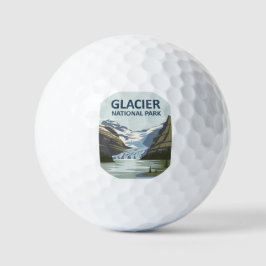 Glacier National Park Travel Art Golfballen