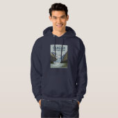 Glacier National Park Travel Art Hoodie (Voorkant volledig)