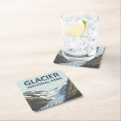 Glacier National Park Travel Art Kartonnen Onderzetters (Insitu)