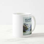 Glacier National Park Travel Art Koffiemok (Voorkant rechts)
