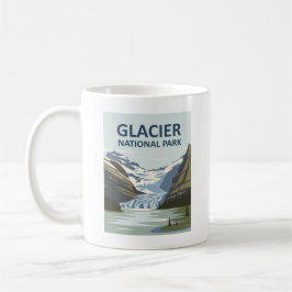 Glacier National Park Travel Art Koffiemok