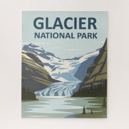 Glacier National Park Travel Art Legpuzzel