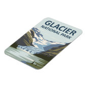 Glacier National Park Travel Art Magneet (Linkerzijde)
