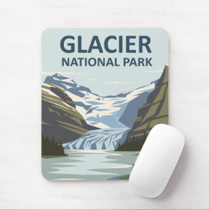 Glacier National Park Travel Art Muismat