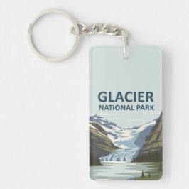 Glacier National Park Travel Art Sleutelhanger